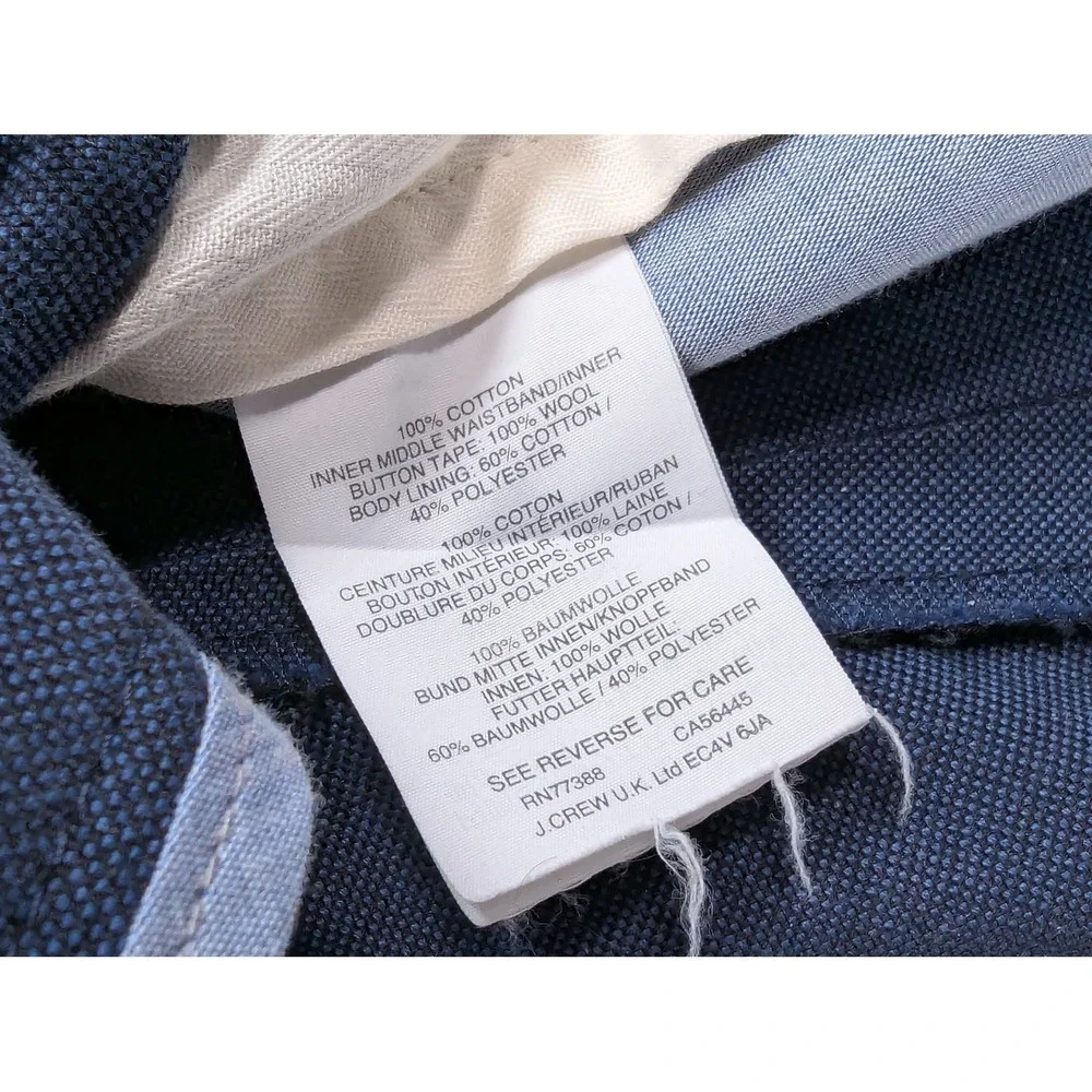 J.Crew Ludlow Suit Set Mens Blue Textured Blazer 41R Trousers 34x32 Italian F...